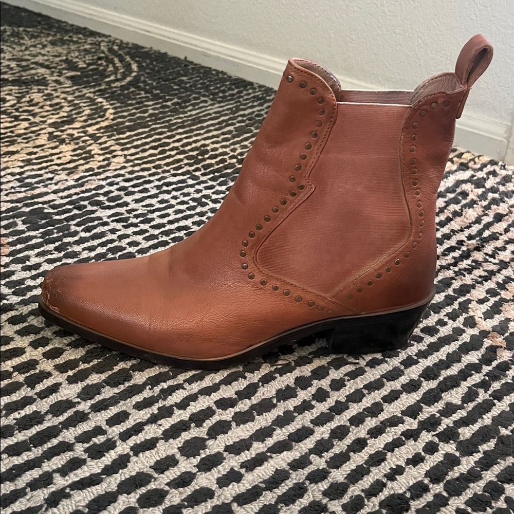 ROAN BY BED STU Brown Stud Cliffhanger Booties 9